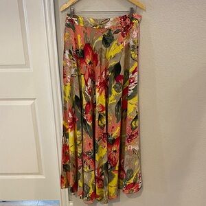 Neeru Kumar -‎ Vibrant Floral A-Line Skirt